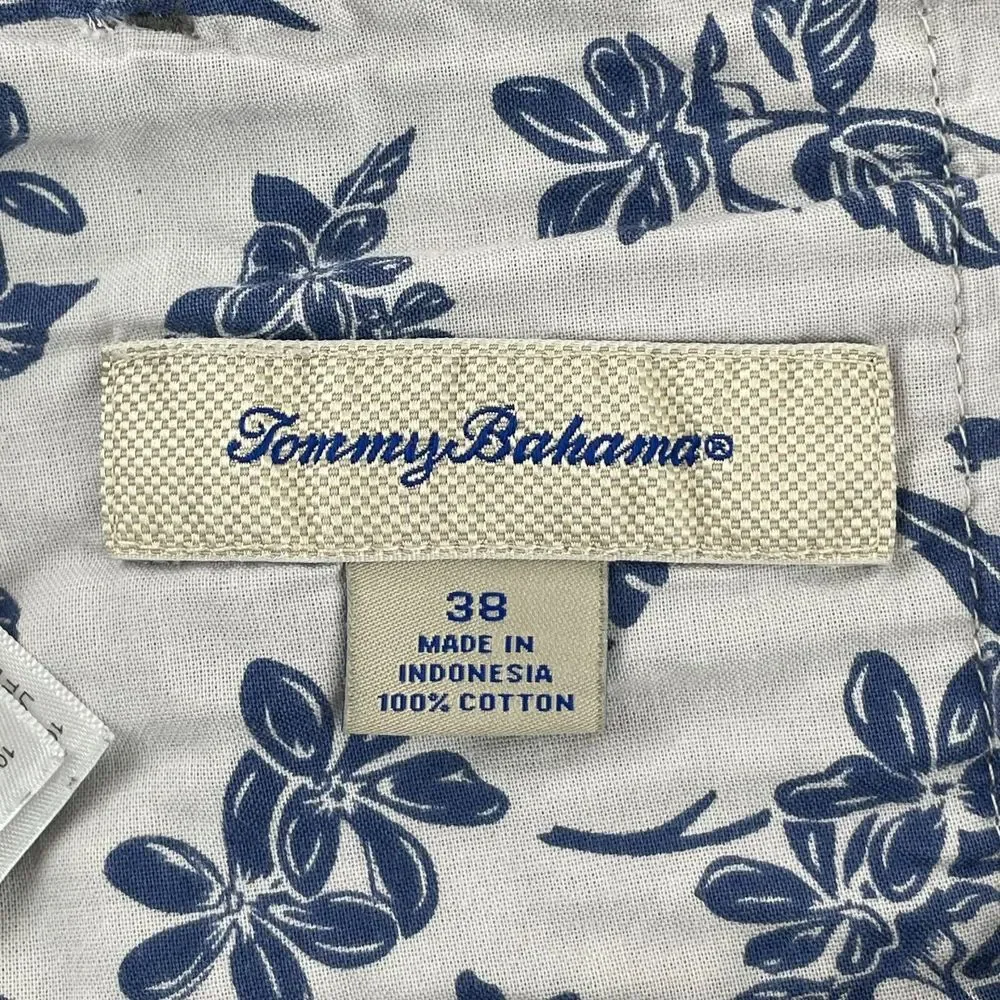 Tommy Bahama Chino Shorts Men 38 Grey‎ Seersucker Marlin Beach Vacation Casual